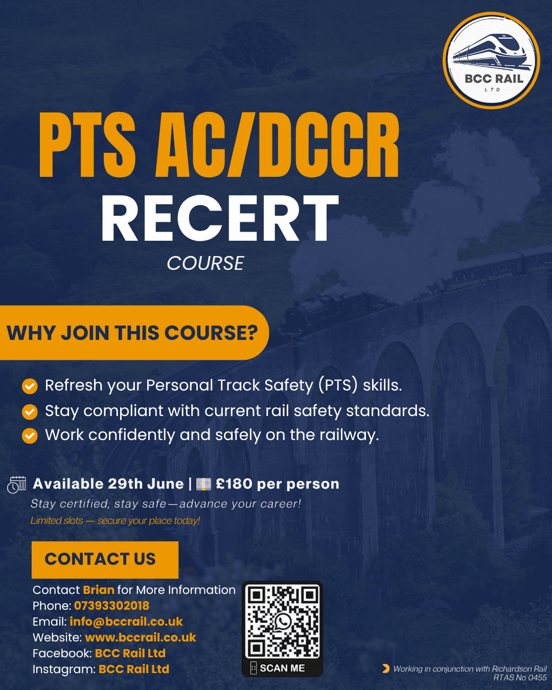 29 PTS ACDCCR Recert course poster