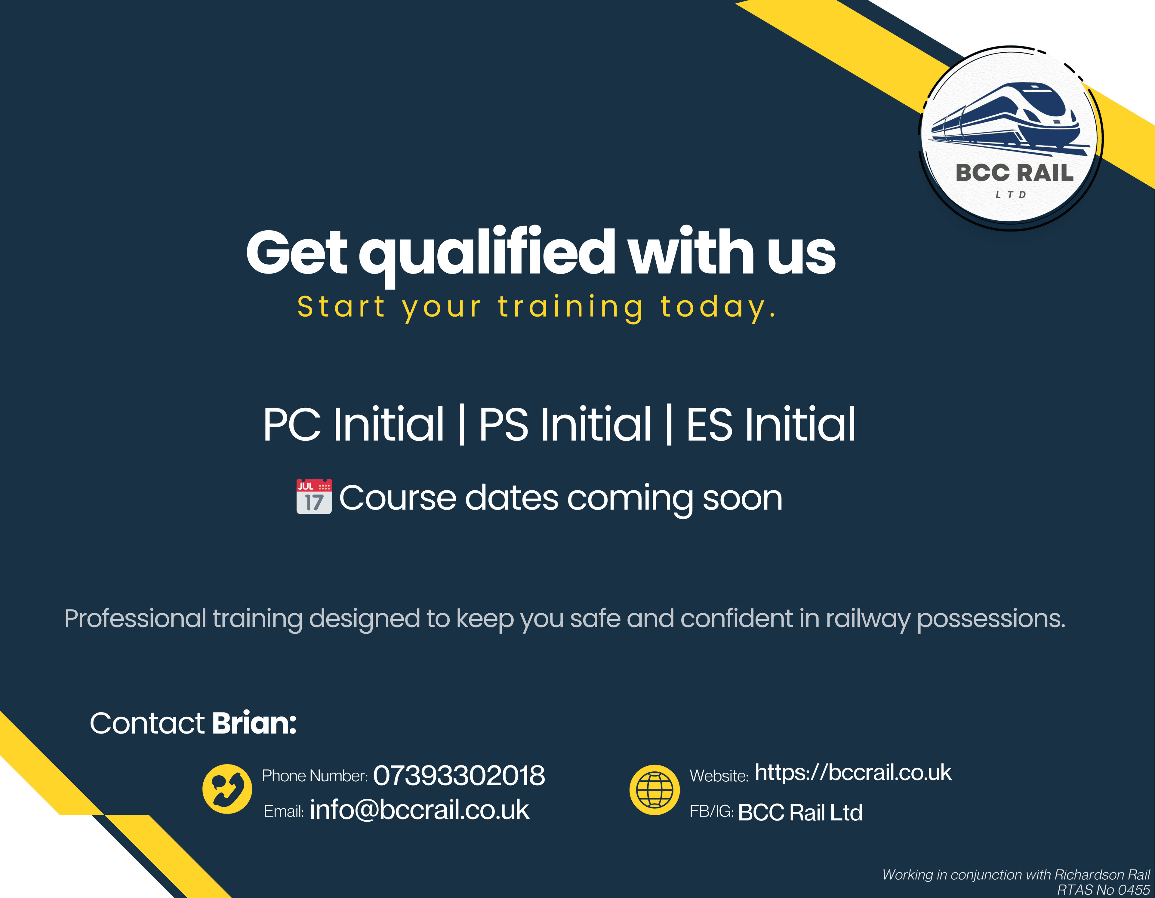 Initial Courses course poster
